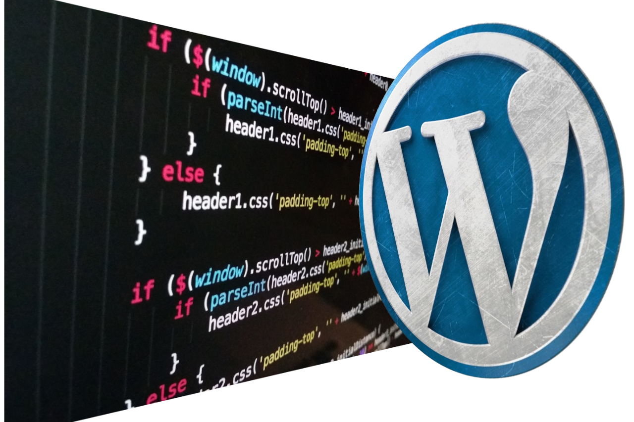 kód és Wordpress logó